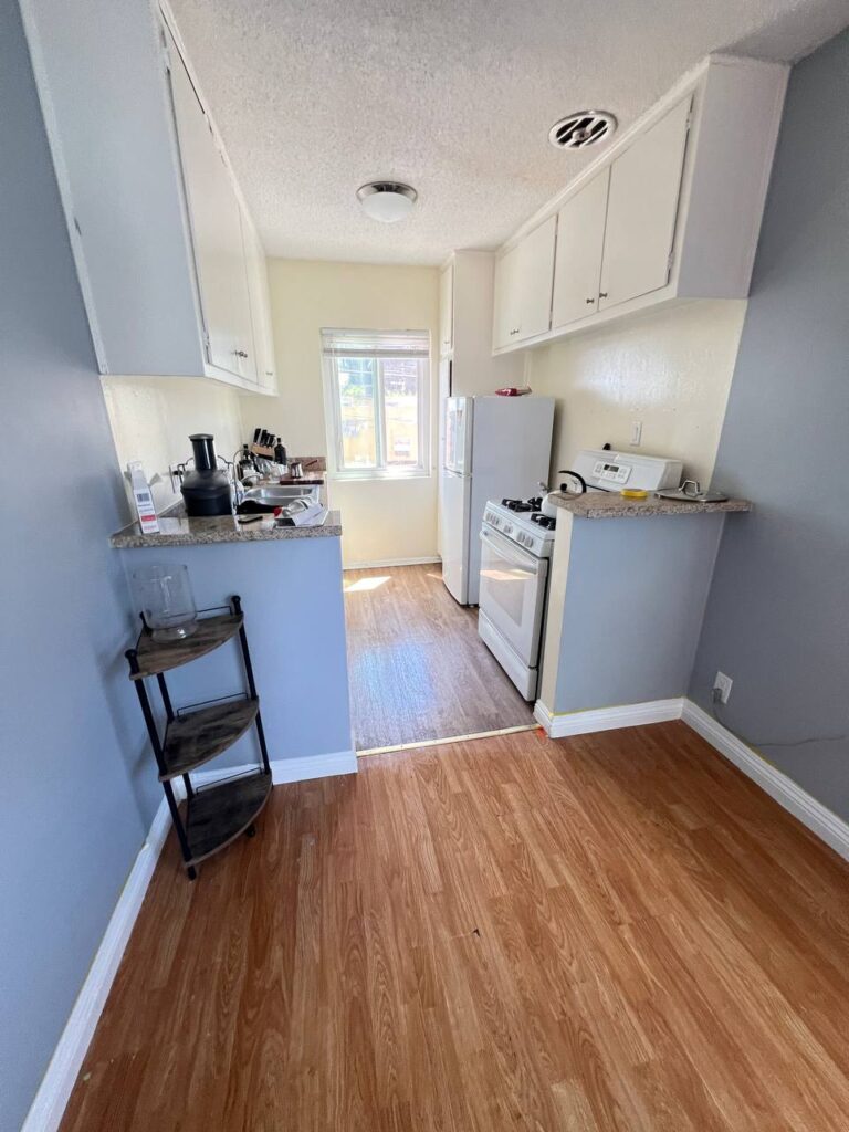 Clean kitchen after move-out cleaning in Los Angeles apartment