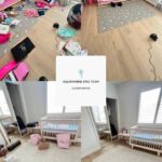 Kids’ room organizing before and after