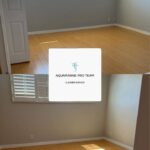 Room wall cleaning – before and after – Aquamarine Pro Team