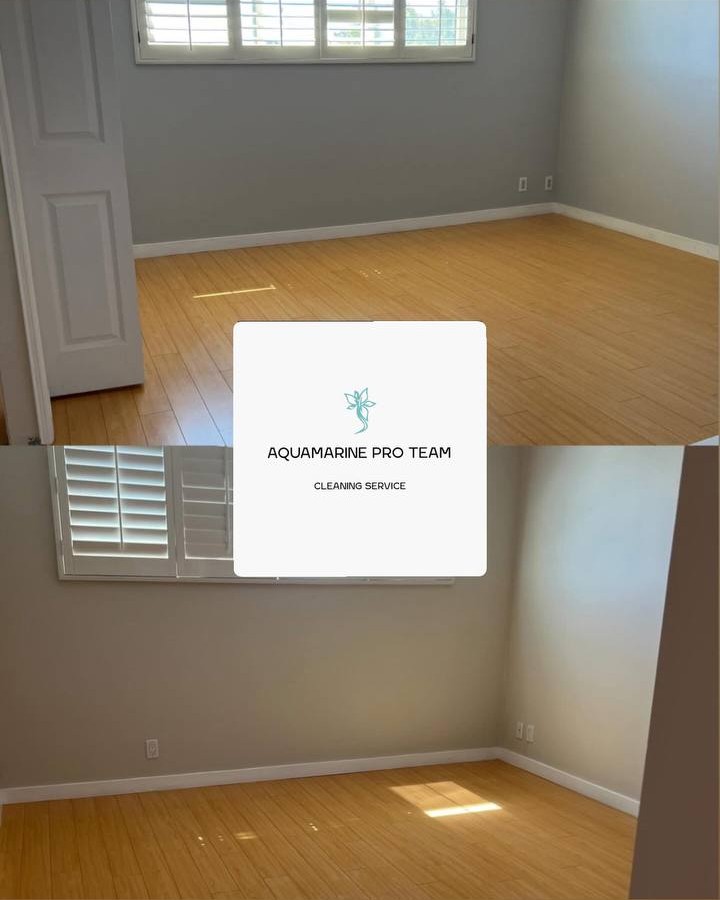 Room wall cleaning – before and after – Aquamarine Pro Team