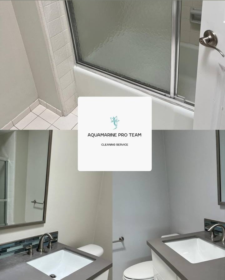 Bathroom after cleaning – Aquamarine Pro Team