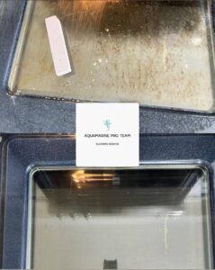 Stove before and after cleaning – Aquamarine Pro Team