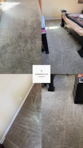 Deep upholstery cleaning in Los Angeles by Aquamarine Pro Team – removing stains and dirt from fabric furniture.