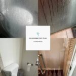 Before and after bathroom deep cleaning – Aquamarine Pro Team professional cleaning services in Los Angeles.