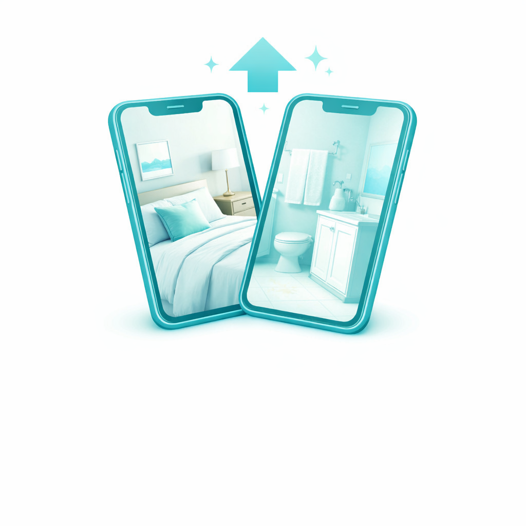 Post-cleaning photo reports sent directly to your phone to ensure your Airbnb is guest-ready.